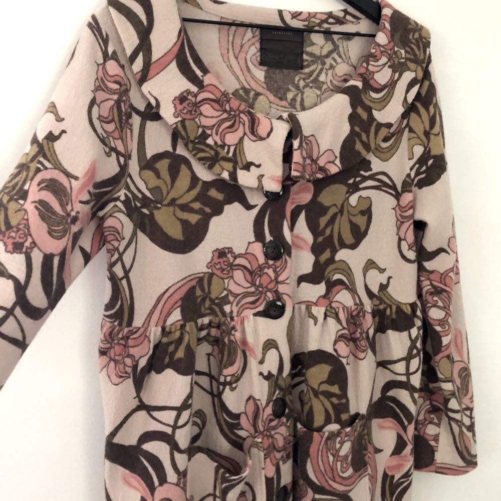 Fabulous Wool Floral Coat - Boho Chic - Guinevere